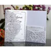 Gratulationskort 50st elegant laserklippt bröllopinbjudningskort Anpassa företag med RSVP -kort gratulationskort bröllop dekor fest leveranser 230714