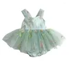 Abiti da ragazza Tuta da bambina Tuta estiva in tulle Abito a rete Baby Princess Drop