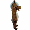 2019 fabriek Professionele Nieuwe Bruine Paard Mascotte Kostuum Volwassen Grootte Fancy Dress 222v