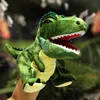 Puppets Children Plush Dino Hand Puppet Activity Boy Girl Role Play Bedtime Story Props Dinosaur Decompressing Toy Doll 230714