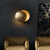 Wall Lamp Creative Moon Shaped Sconce Living Room Background Decoration Light European Luxury Villa El Corridor Staircase Lamps