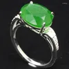 Кластерные кольца 20x10 мм Jazaz 332G Real Gemstone Pink Sapphire Green Emerald Tanzanite 925 Сплошное серебро стерлингов