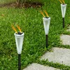 Decorazioni da giardino Luce da patio solare Luci da percorso solare LED Scintillante Paesaggio Decorazione da giardino per esterni con forma a ombrello per percorso L230715