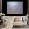 Berömda målningar av Claude Monet -hus vid Falaise i dimma Impressionist Landscape Hand Painted Oil Artwork Home Decor