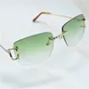Solglasögon 2023 Mens Iced Out Designer Vintage Carter Diamond Solglasögontrådarnas nyanser för kvinnor Luxury Lentes de Sol Mujerkajia Ny