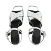 Sandalen Dovereiss Schoenen Vrouw Zomer Mode Waterdichte Sexy Gesp Chunky Hakken Zilver Paars Sandalen Grote Maat 40 41 42 43 230714