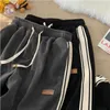 Мужские штаны Corduroy Spring и осенняя мода Спортивная спортивная улица Retro All Match Casual Sweat Antlone 2023 230715