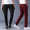 Heren Broek Klassiek Kaki Casual 2023 Business Mode Slim Fit Katoen Stretch Broek Mannelijke Merk Kleding 230715