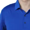 Polos de verano para hombre, camisa POLO negra de manga corta de lana Merino para hombre, camiseta ligera para exteriores, solapa, cuello en V, botón 230714