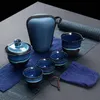 Copas de vino Kung Fu chino Juego de té de viaje Esmalte de cerámica Tetera Taza de té Gaiwan Porcelana Teaset Teteras Juegos de té Ceremonia de vasos 230715