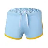 Herenshorts Zomerkwaliteit Slanke mannen Merk Heren Professionele kleur Patchwork Kort trekkoord Elastiek Lage taille Man