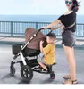 Bebek arabası parçaları aksesuarları moda çocuk pedal adaptörü ikinci çocuk yardımcı römork scooter otostopçu çocukları koltuk ile ayakta tabak 230714
