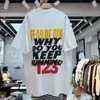 Koszulki koszulki męskie rozmiar EUR Zagima koszula hip-hopowa Suprior Puff Letters Drukowane proste tshirty prawdziwe zdjęcia