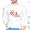 Erkek Hoodies Quiz Master Pub Takımı Uzun Kollu Trivia Bar İçecek Bira Masa Tavsiye Booze