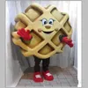 2018 Waffle JM Smucker Maskottchen Kostüm Custom Fancy Kostüm Kits Mascotte Kostüm Kostüm261b