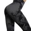 Active Pants Charlimax Tie Dye Leggings Women Gym Fitness Yoga Hög midja Legging Push Up Tights Quick Dry Sportswear Female Clothing