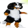 2018 Fast design Custom White Black Sheep Dog Mascot Costume Cartoon Character Fancy Dress for party supply Adult Size280C