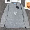 Damenpullover der neuesten Marke P Design Modischer Pullover gestrickt England Wind Freizeitdruck Buchstabe Wollpullover S M L