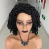 Synthetische pruiken Korte gevlochten pruiken Voor zwarte vrouwen Dreadlock-pruik Faux Locs-pruik Goddess Locs-pruik Bruin Zwart Afro-vlechten-pruik Synthetisch haar x0715