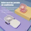 Elektrikli fanlar katlanabilir boyun asma fan masası fanı usb ayarlanabilir şarj edilebilir soğutma fanı sessiz el taşınabilir katlanır fan yaz