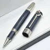 Limitowana edycja pisarz Conan Doyle Signature Rollerball Pen Blue Metal Meth Office School Pisanie Pisków z numerem seryjnym