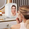 9L Mini Mirror Lodówka z ściemniaczkowym LED Mirror Design Mini Beauty Mirror Produkty pielęgnacji skóry chłodniejszy samochód podwójnie użycie przenośna mała lodówka gorąca