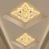 Luzes de teto de borboleta de cristal LED modernas Sala de estar Holofotes Corredor Corredor Luminária de teto Alpendre criativo Iluminação de entrada246O