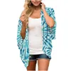 Magliette da uomo Estate da donna Stampa floreale Top Sciolto mezza manica Chiffon Cardigan Camicette Copricostume casual Costumi da bagno Donna 2023 Bikini