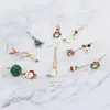 Juldekorationer Merry Earring Santa Claus Pendant Decoration for Home Xmas Decor Happy Year Navidad Selllig