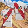 Мужские футболки T Peru Flag Летние повседневные футболки для мужчин O-образной уличной уличной одежды с короткими рукавами