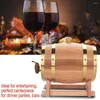 1.5L/3L Oak Barrel Beer Brewing Keg Wine For Whiskey Rum Port Decorative El Restaurant Display