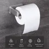 Uchwyty papieru toaletowego Uchwyt do rolki toaletowej ze stali nierdzewnej samozadowolenie w łazience Papier tkanki Czarne wykończenie łatwa instalacja bez śruby 230714
