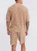 Herrspårsperioder Matchande Set Summer Personalized Sports Loose Short Sleeve Shirt Shorts Clothing 2023 Tracksuit Men 230715