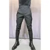 Pantalons pour hommes robe formelle hommes mode bureau pantalon mâle Stretch couleur unie mariage affaires coton pour L128