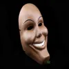 WholeMovie The Purge Clown Resin Anonymous Masks Halloween Scary Horror Party Full Face Smile Mask Carnival Costume 1108617222Y
