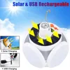 Solar Light Bulb Camping Solar LED Light USB Rechargeable 5Lighting Modes Tent Hanging Bulb for Outdoor Hiking Emergency Outage