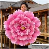 Dekoratif Çiçek Çelenkler El Yapımı Şakayık Şemsiyesi Resuable Çevre Dostu Düğün Süsleri Çocuklar ve Kadınlar Dans Performansı PR DHXGI