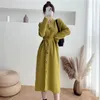 Vestidos casuais Tilorraine outono e inverno estilo solto na parte inferior com suéter saia longa casaco vestido de malha roupas femininas