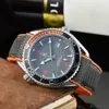 Новая роскошная лучшая бренда Omegx Ocean Universe Seamastex серия Mens Watch Sapphire Mirror Calendar Автоматический механический дизайнер