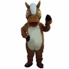 2019 factory Professional New Brown Horse Mascot Costume Adult Size Fancy Dress 257e