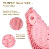 Silicone exfoliant douche massage grattoir antidérapant bain gommage tampon lavage des pieds brosse salle de bain outil tapis frotter dos ventouse brosses L230704