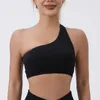 Yoga Outfit Esportes Top Mulher Ginásio Single Strap Bra Push Up Fitnes s Underwear Sem Costura Colete Feminino Roupas 230715