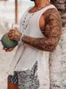 Men's Sweaters Men Sleeveless Knitted White Fringed Vest