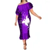 Robes décontractées 2023 été femmes une épaule robe en queue de poisson papouasie-guinée Tribal mode Design de luxe