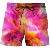 Heren Shorts Modieus Dust Splash Tie Dyeing Serie 3D Bedrukte Zwembroek Oversized Leisure Easy Dry Herenkleding