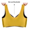 Vestes de course Soutien-gorge confortable grande taille Latex Push Up Sports Respirant Soutiens-gorge sans couture pour femmes Confort Refroidissement Rassemble Coussin antichoc