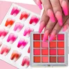 Unha Glitter 161012 Cores Solid Powder Set Art Pink Red Gradient Pigment Ombre Manicure Summer Aquarela Chrome Dust Decoration 230714