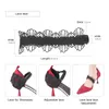 Shoe Parts Accessories 1Pair Lace Shoes Band Women High Heels Bundle No Tie Shoelaces Lady Lace Lock Straps Decoration String Anti-Slip Shoe Accessorie 230715