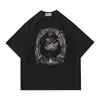Męskie koszulki Madeextreme Vintage Graphic Harajuku Coton T-shirt Streetwear Short Rleeve Printing Oversizezed Tops