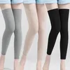 Femmes chaussettes 2 pièces coton résistant au froid soutien genouillère orthèse chaude pour l'arthrite soulagement de la douleur articulaire sport masseur jambières